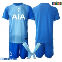 Camisa de Futebol Tottenham Hotspur Goleiro Equipamento Secundário Infantil 2025-26 Manga Curta (+ Calças curtas)